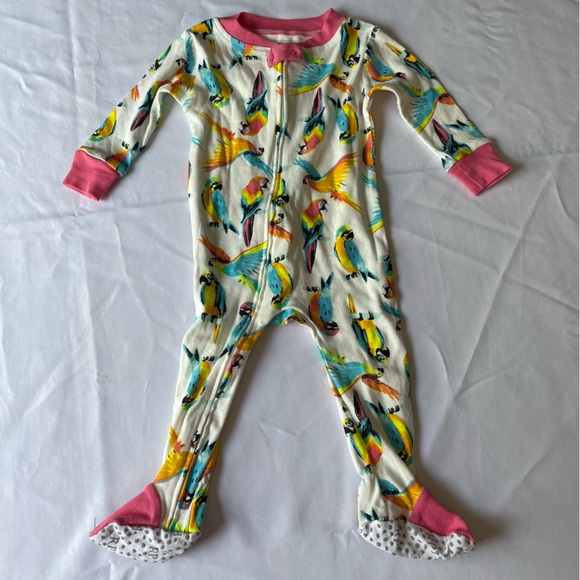 Rosie Pope Parrot Footie Sleeper Pajamas Size 18 months - Picture 1 of 11